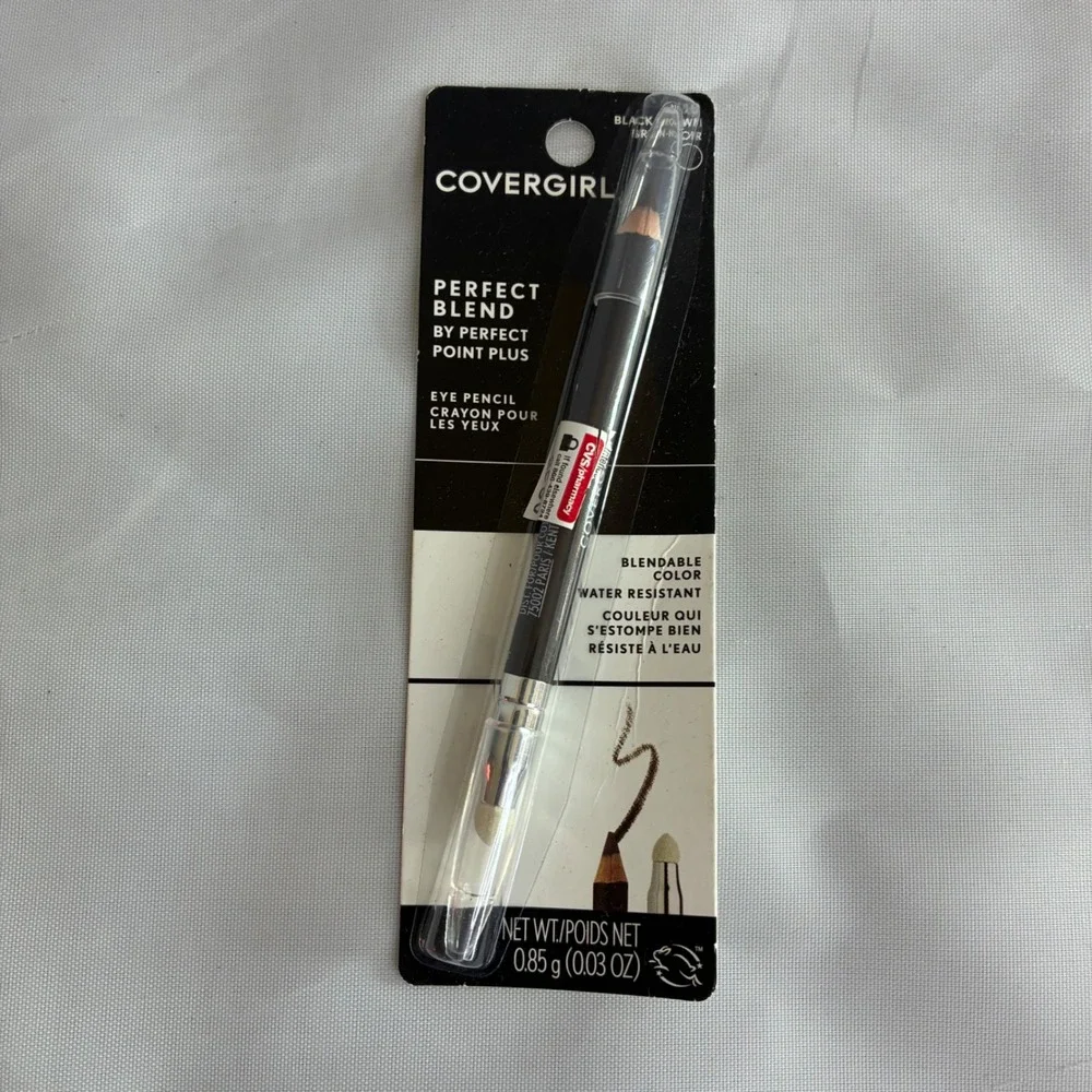 Covergirl NEW Perfect Blend Eye Pencil Black Brown Blendable Water Resistant 110